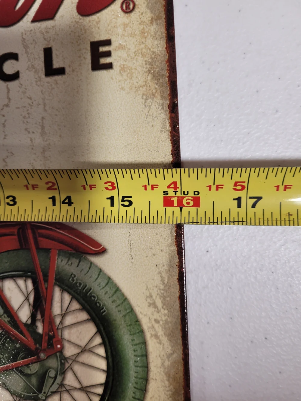 Indian Motorcycle Red Model 101 Scout Wall Art